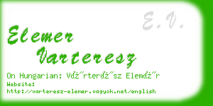 elemer varteresz business card